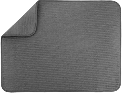 S&T INC. Dish Drying Mat XL, 18” x 24”, Absorbent for Daily Use