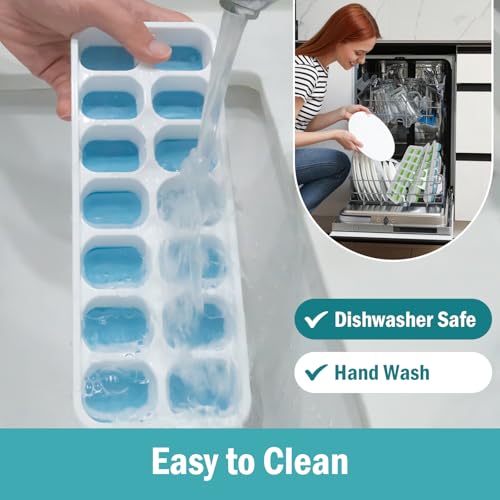 Smart Home 3 Pack Ice Cube Trays with Lid for for Daily Use