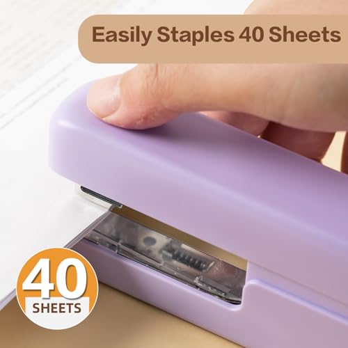 Classic deli Stapler, Desktop Staplers with Integrated Staple Remover, 45 Kit