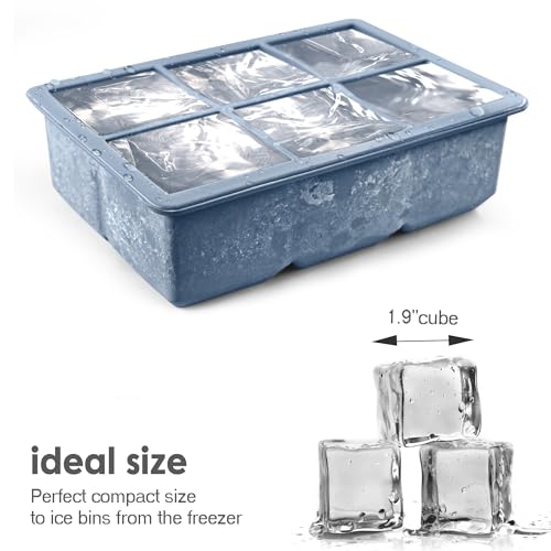 Classic Excnorm Silicone Ice Cube Trays 3 Pack