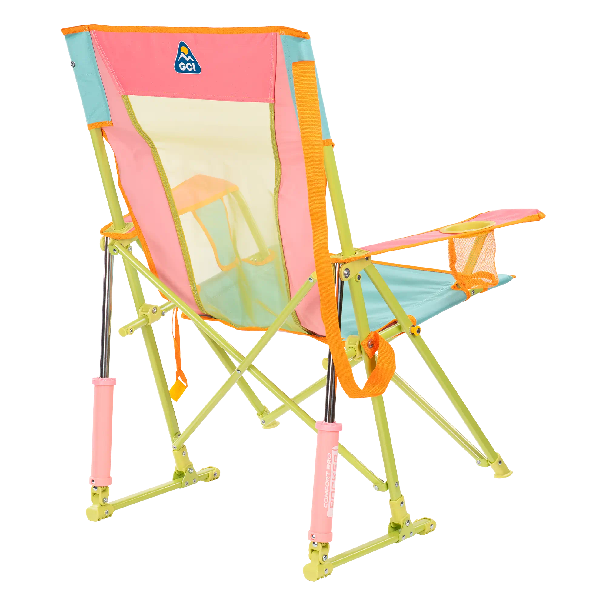 Smooth Motion Comfort Pro Rocker - Choice 375 - Patented Spring-Action Rocking Chair for Camping Detail