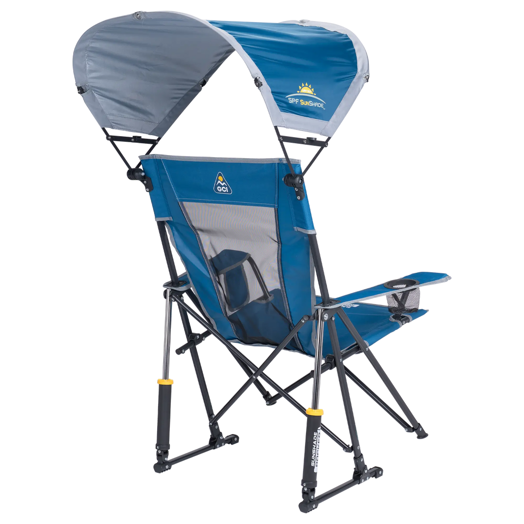 Heavy-Duty Freestyle SunShade Rocker - Choice 550 - Patented Spring-Action Rocking Chair for Camping Detail