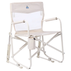 Luxury Camp Freestyle Rocker Elite - Choice 460 - Freestyle Rocker Portable Outdoor Folding Chair - Soft Neutral