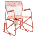 Luxury Camp Freestyle Rocker Elite - Choice 460 - Freestyle Rocker Portable Outdoor Folding Chair - Pink Sundress