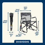 Luxury Camp Freestyle Rocker Elite - Choice 460 - Freestyle Rocker Portable Outdoor Folding Chair Detail