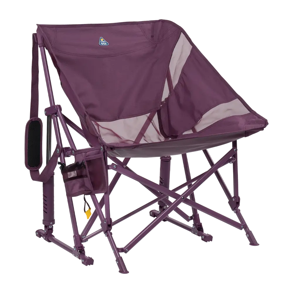 Patented Spring-Action Pod Rocker Elite - Choice 832 - Freestyle Rocker Portable Outdoor Folding Chair - Pastel Amethyst