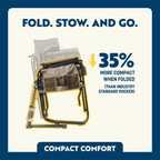 Smooth Motion Adjustable Rocker - Choice 573 - RoadTrip Rocker Smooth Motion Camp Chair Detail