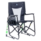 Smooth Motion Adjustable Rocker - Choice 573 - RoadTrip Rocker Smooth Motion Camp Chair - Dark Charcoal