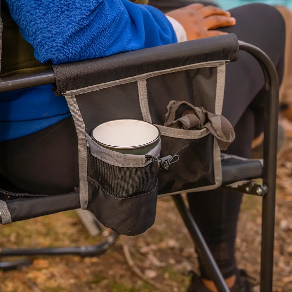 Luxury Camp Freestyle Rocker XL - Choice 552 - Patented Spring-Action Rocking Chair for Camping Detail