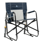 Luxury Camp Freestyle Rocker XL - Choice 552 - Patented Spring-Action Rocking Chair for Camping - Indigo