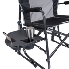 Luxury Camp Freestyle Rocker XL with Side Table - Choice 836 - Freestyle Rocker Portable Outdoor Folding Chair Detail