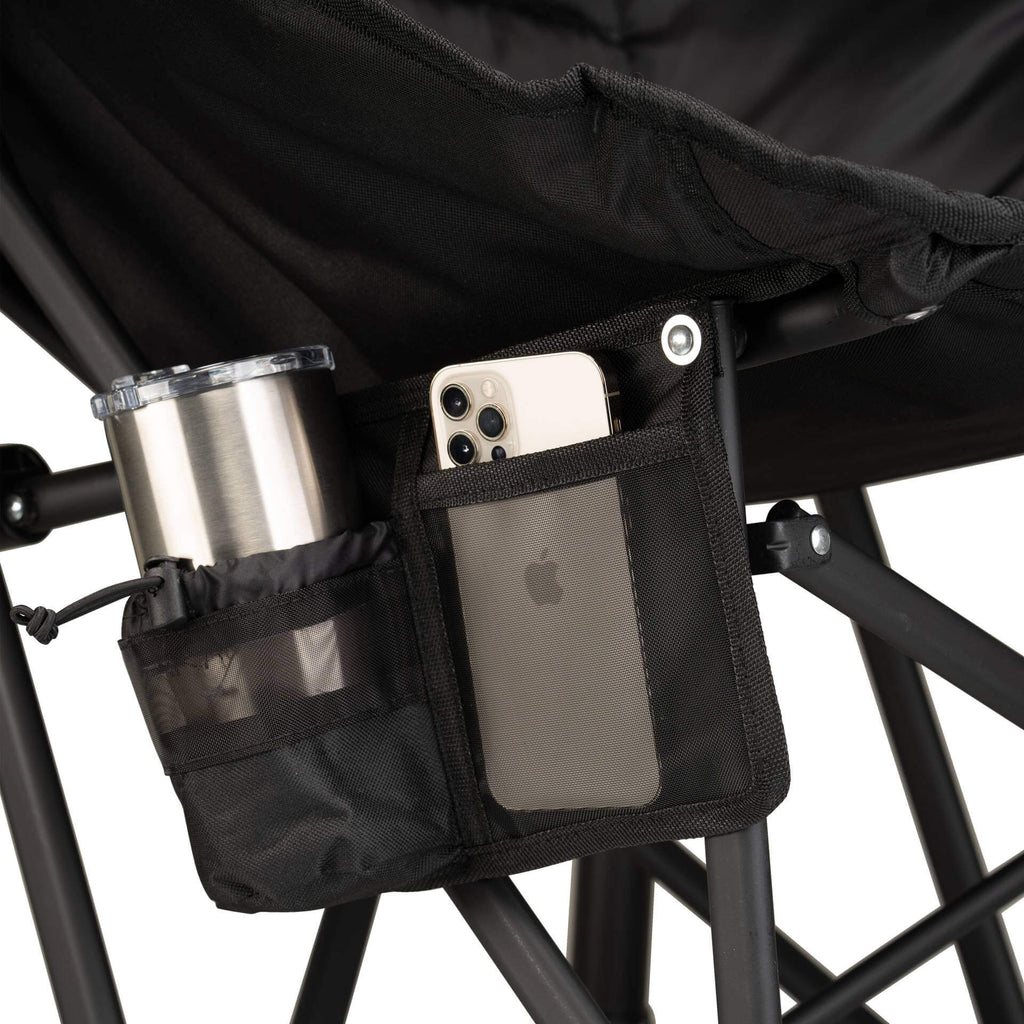 Smooth Motion Puff Rocker - Choice 731 - Heavy-Duty Kickback Rocker with Beverage Holder Detail