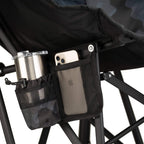 Smooth Motion Puff Rocker - Choice 731 - Heavy-Duty Kickback Rocker with Beverage Holder Detail