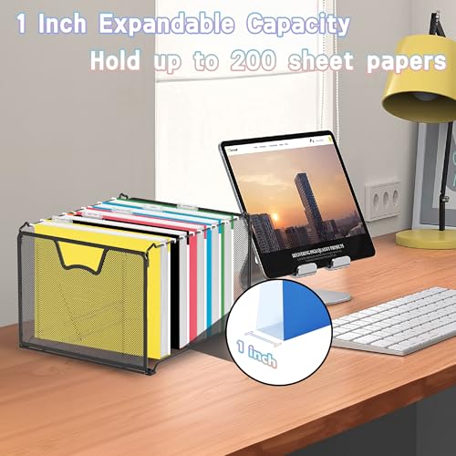 Eco-Friendly 25 Packs Hanging File Folders,Black Letter Size File Folder,Designed for for Daily Use