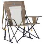 Patented Spring-Action Comfort Pro Rocker XL - Choice 107 - Freestyle Rocker Portable Outdoor Folding Chair - Heathered Aged Fatigue