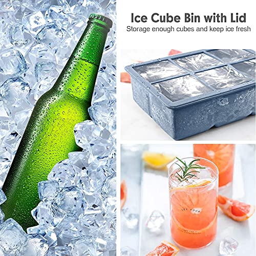 Classic Excnorm Silicone Ice Cube Trays 3 Pack