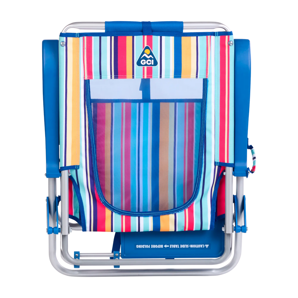 Sand-Friendly Big Surf with Slide Table - Choice 334 - Portable Heavy-Duty Low Boy Chair for Ocean Side Detail