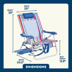 Sand-Friendly Big Surf with Slide Table - Choice 334 - Portable Heavy-Duty Low Boy Chair for Ocean Side Detail