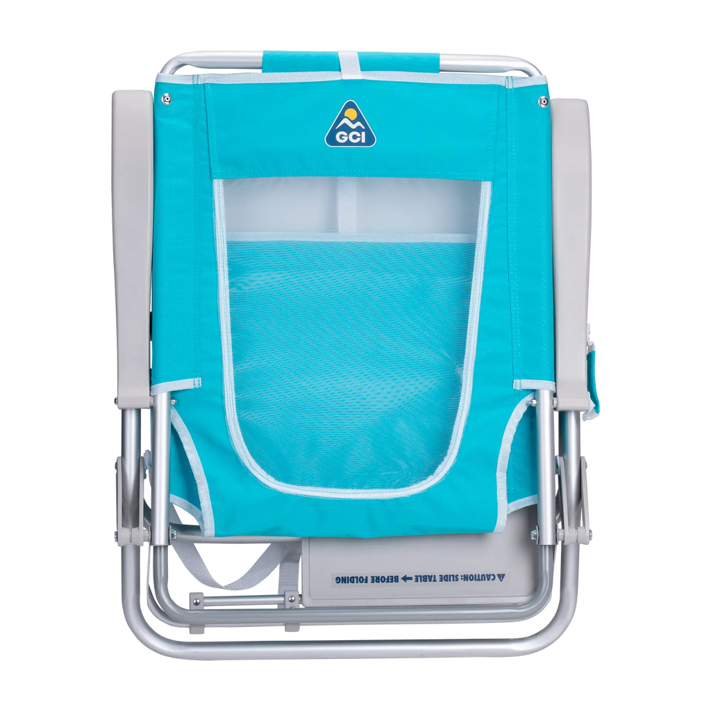Sand-Friendly Big Surf with Slide Table - Choice 334 - Portable Heavy-Duty Low Boy Chair for Ocean Side Detail