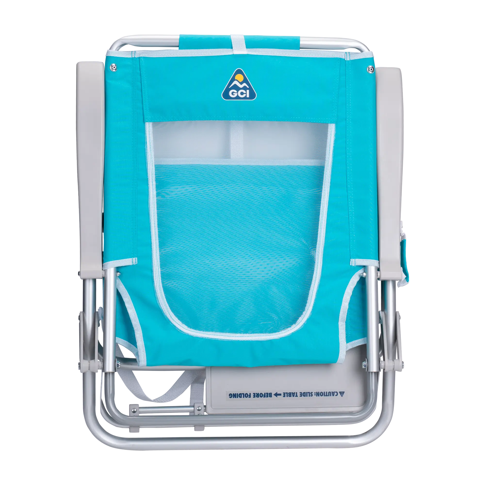 Sand-Friendly Big Surf with Slide Table - Choice 334 - Portable Heavy-Duty Low Boy Chair for Ocean Side Detail