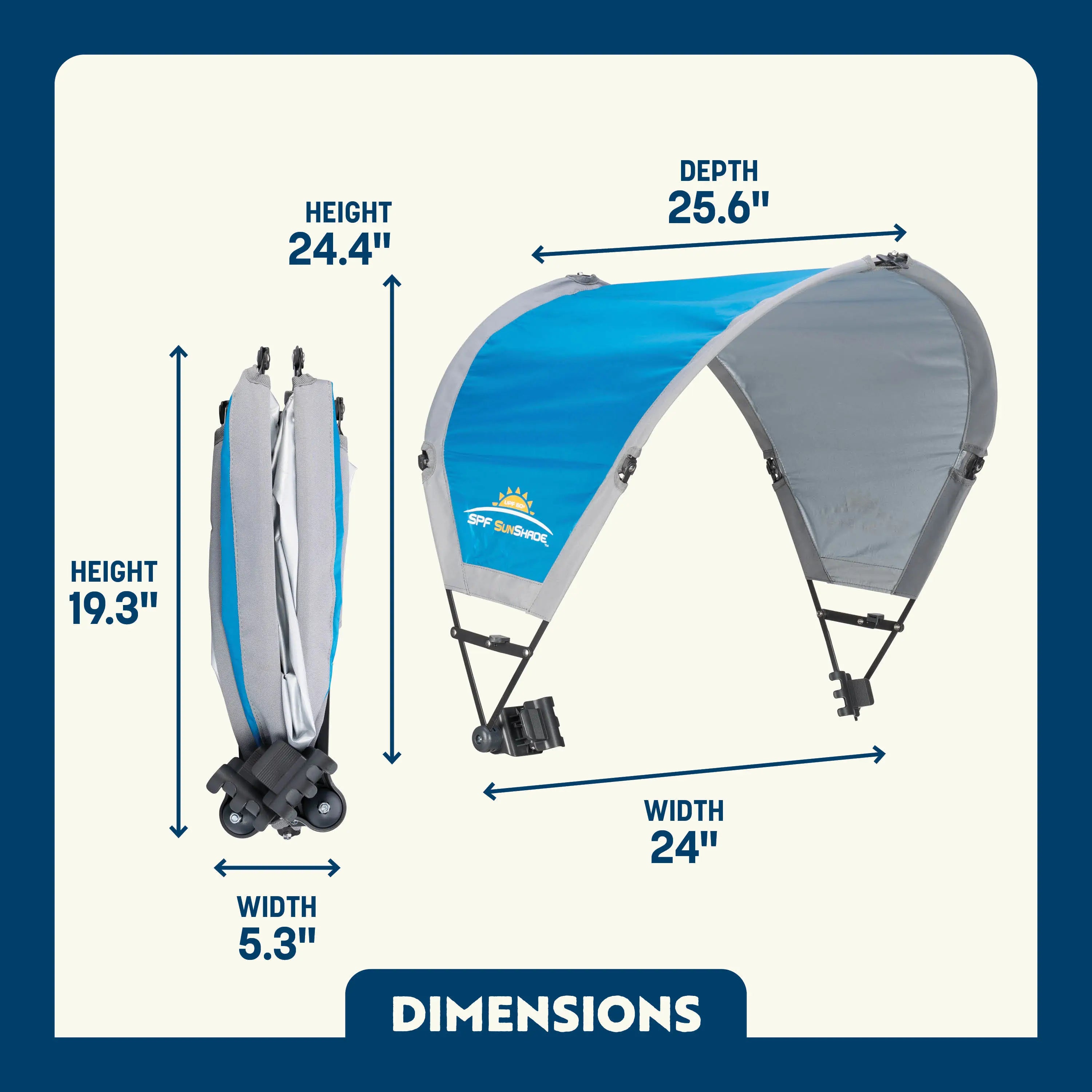 Portable Canopy SunShade Accessory - Choice 361 - Pop-Up Outdoor Sun Shelter - UV400 Protection Detail