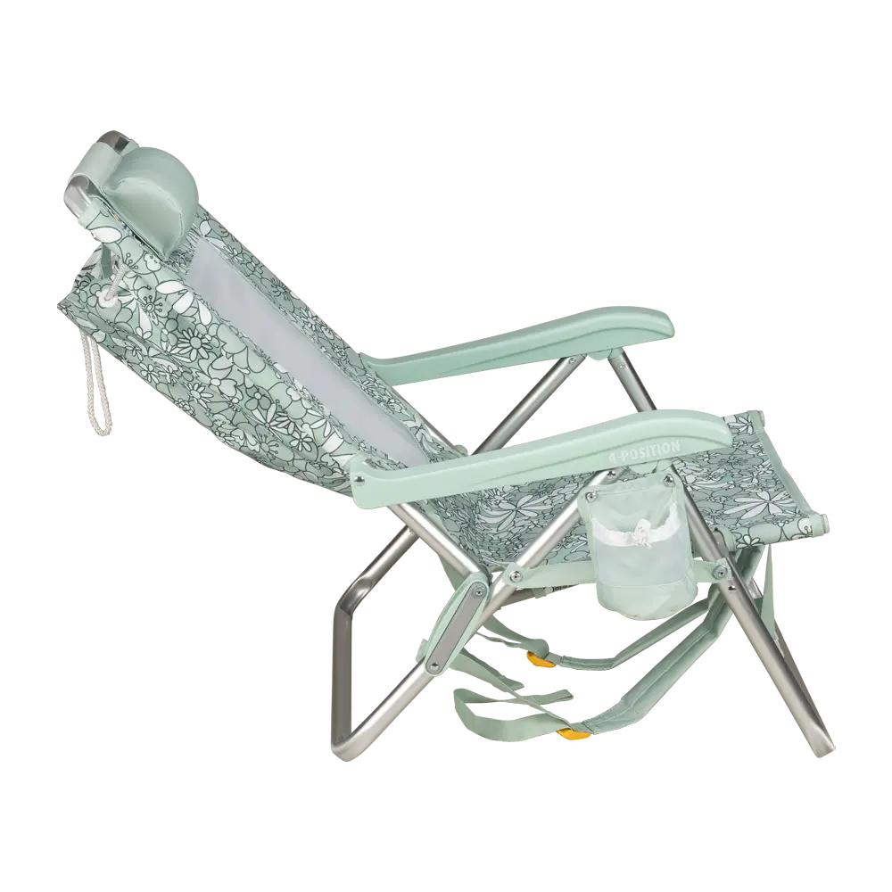 Rust-Resistant Aluminum Backpack Beach Chair - Choice 709 - Rust-Resistant Aluminum Sand-Friendly Lounge Chair Detail