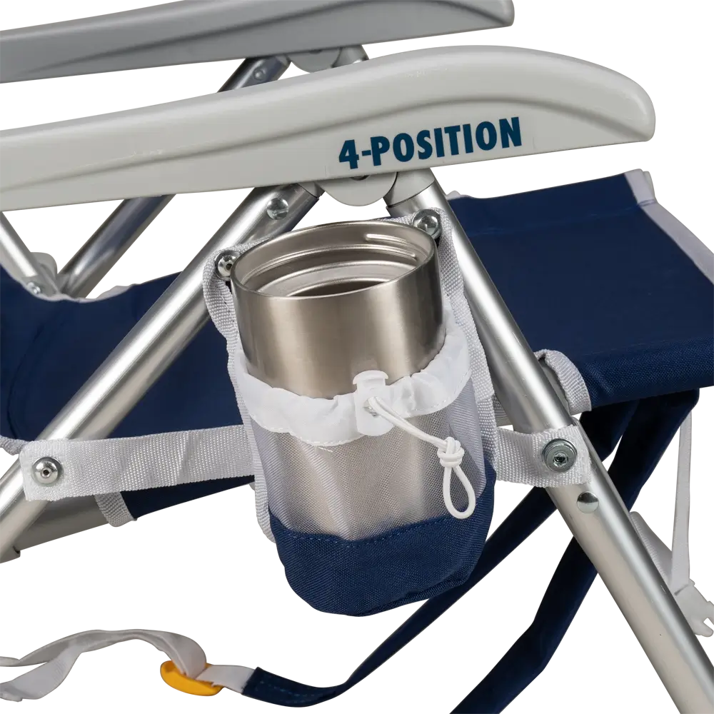 Rust-Resistant Aluminum Backpack Beach Chair - Choice 709 - Rust-Resistant Aluminum Sand-Friendly Lounge Chair Detail