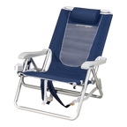 Rust-Resistant Aluminum Backpack Beach Chair - Choice 709 - Rust-Resistant Aluminum Sand-Friendly Lounge Chair Detail