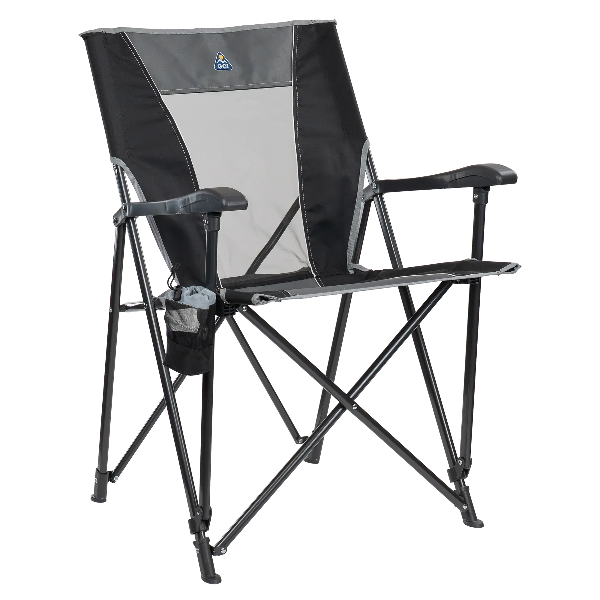Space-Saving Pico Eazy Chair - Choice 976 - Space-Saving Micro-Folding Chair for Backpacking - Black