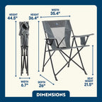 Space-Saving Pico Comfort Quad Chair - Choice 989 - Space-Saving Micro-Folding Chair for Backpacking Detail