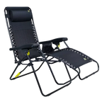 Reclining Beach Freeform Zero Gravity Lounger Bundle - Choice 507 - Rust-Resistant Aluminum Sand-Friendly Lounge Chair Detail