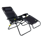 Reclining Beach Freeform Zero Gravity Lounger Bundle - Choice 507 - Rust-Resistant Aluminum Sand-Friendly Lounge Chair Detail