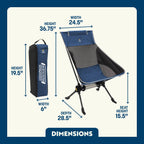 Patented Spring-Action ComPack Rocker - Choice 980 - Patented Spring-Action Rocking Chair for Camping Detail
