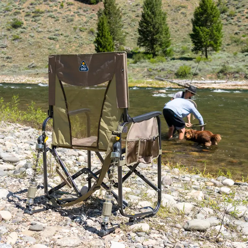 Smooth Motion Adjustable Rocker - Choice 573 - RoadTrip Rocker Smooth Motion Camp Chair Detail