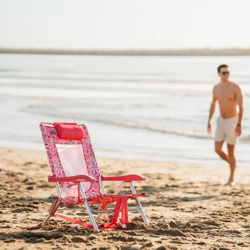 Rust-Resistant Aluminum Backpack Beach Chair - Choice 709 - Rust-Resistant Aluminum Sand-Friendly Lounge Chair Detail