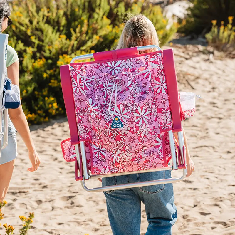 Rust-Resistant Aluminum Backpack Beach Chair - Choice 709 - Rust-Resistant Aluminum Sand-Friendly Lounge Chair Detail