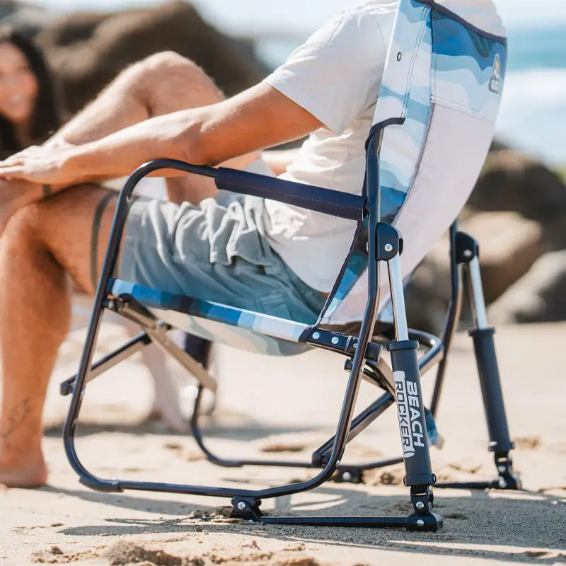 Luxury Camp Beach Rocker - Choice 712 - Patented Spring-Action Rocking Chair for Camping Detail