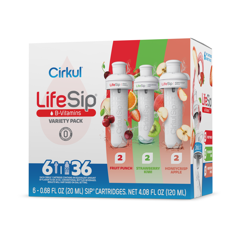 Sugar-Free LifeSip 6-Pack Variety Pack PN3A - Vitamin-Infused Natural Refreshing Flavor Core - Default Title