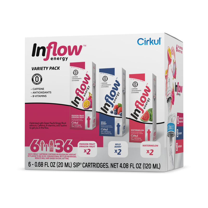 Vitamin-Infused Inflow Energy 6-Pack Variety Pack VCUW - Vitamin-Infused Natural Refreshing Flavor Core - Default Title