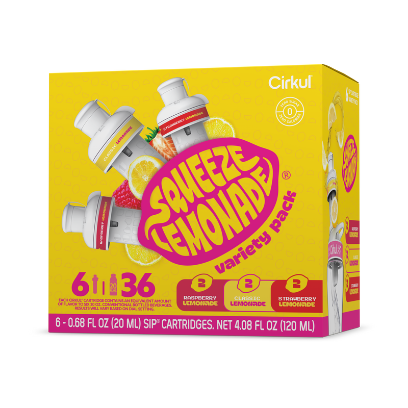 Vitamin-Infused Squeeze Lemonade 6-Pack Variety Pack 3TLS - Vitamin-Infused Natural Refreshing Flavor Core - Default Title