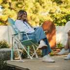 Smooth Motion Comfort Pro Rocker - Choice 375 - Patented Spring-Action Rocking Chair for Camping Detail