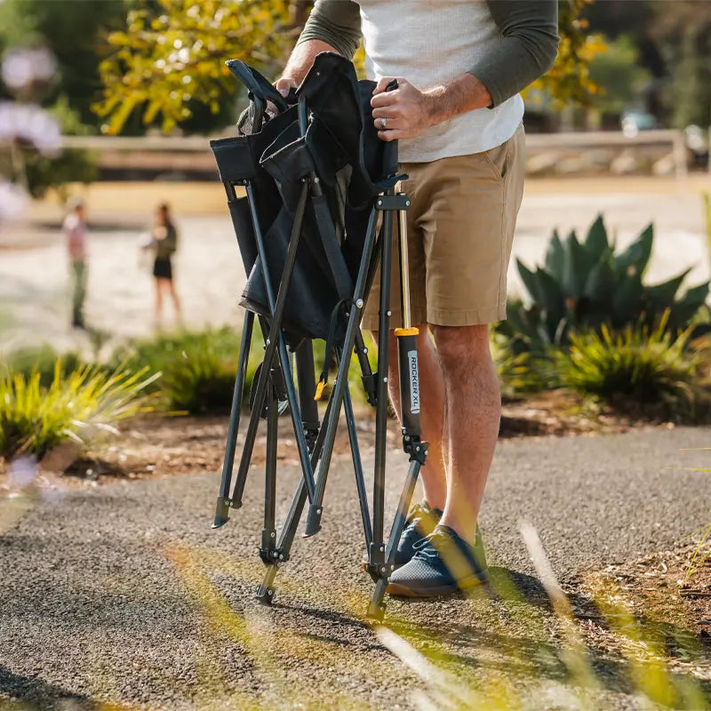 Patented Spring-Action Comfort Pro Rocker XL - Choice 107 - Freestyle Rocker Portable Outdoor Folding Chair Detail