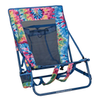 Backpack Travel Everywhere Chair 2 - Choice 656 - Portable Heavy-Duty Low Boy Chair for Ocean Side - Tie Dye