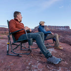 Luxury Camp FirePit Rocker - Choice 737 - Heavy-Duty Kickback Rocker with Beverage Holder Detail