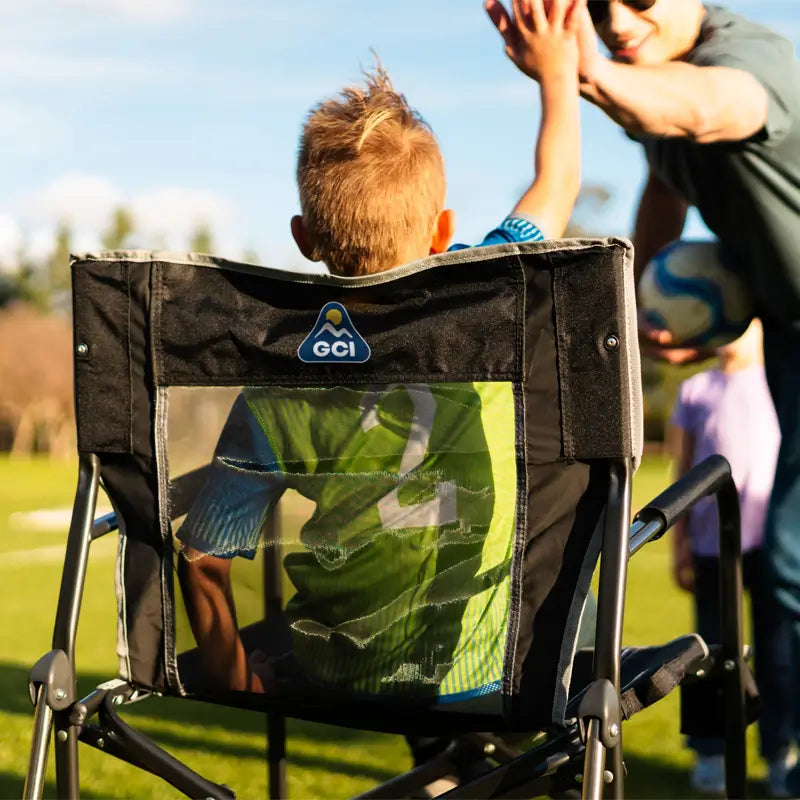 Patented Spring-Action Freestyle Rocker - Choice 711 - RoadTrip Rocker Smooth Motion Camp Chair Detail