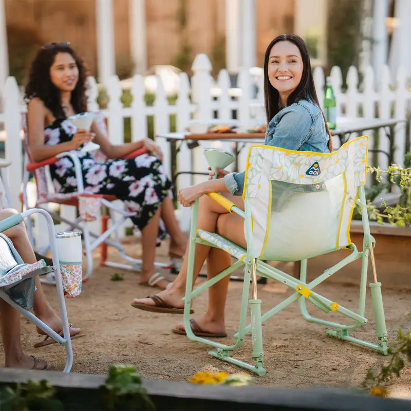 Patented Spring-Action Freestyle Rocker - Choice 711 - RoadTrip Rocker Smooth Motion Camp Chair Detail