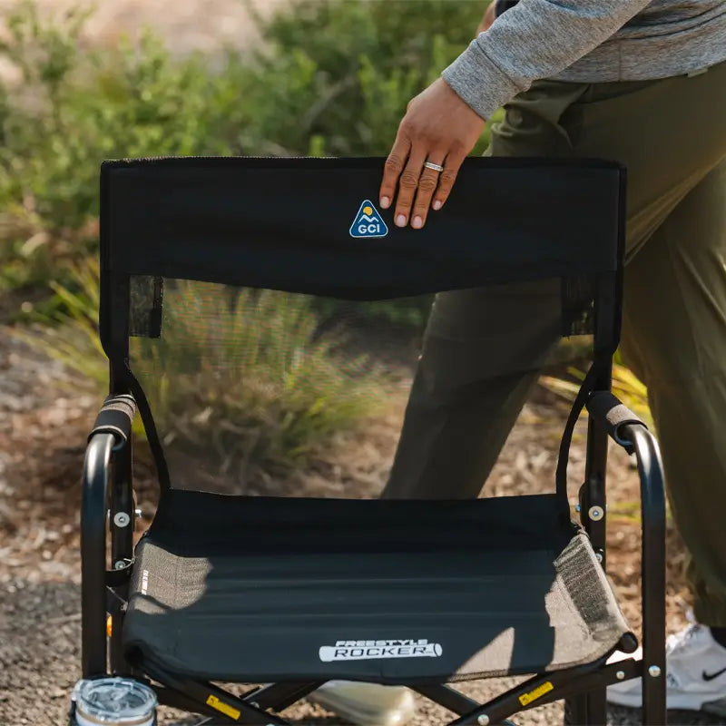Luxury Camp Freestyle Rocker Elite - Choice 460 - Freestyle Rocker Portable Outdoor Folding Chair Detail