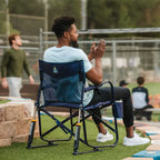 Luxury Camp Freestyle Rocker Elite - Choice 460 - Freestyle Rocker Portable Outdoor Folding Chair Detail