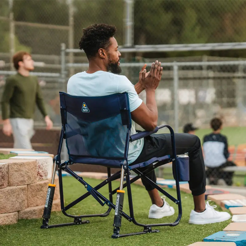 Luxury Camp Freestyle Rocker Elite - Choice 460 - Freestyle Rocker Portable Outdoor Folding Chair Detail