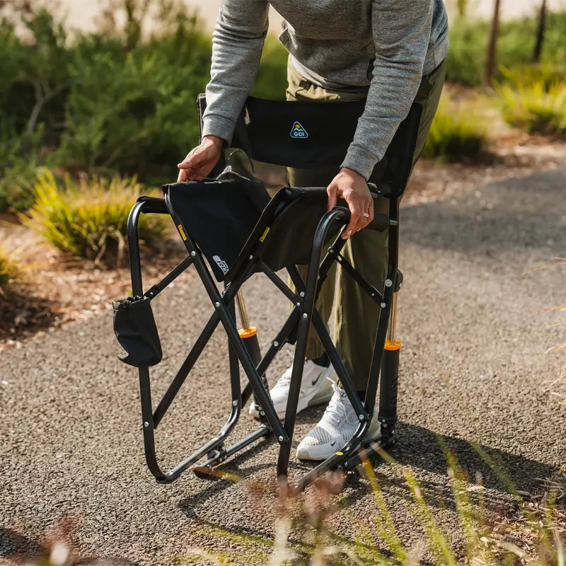 Luxury Camp Freestyle Rocker Elite - Choice 460 - Freestyle Rocker Portable Outdoor Folding Chair Detail